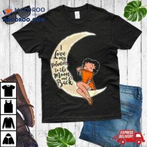 Betty Boop I Love My Tennessee Volunteers To The Moon And Back Tshirt