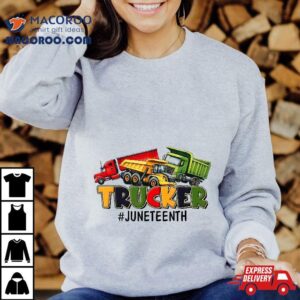 Black History Family Juneteenth Trucker For Kids Boys Tshirt