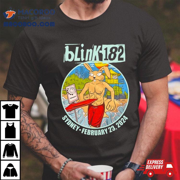 Blink 182 2024 Australia Tour Qudos Bank Arena February 23 Shirt Blink 182 2024 Australia Tour Qudos Bank Arena February 23 Shirt