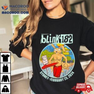 Blink 182 2024 Australia Tour Qudos Bank Arena February 23 Shirt 3 Blink Australia Tour Qudos Bank Arena February Tshirt