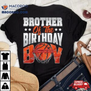 Brother Basketball Birthday Boy Family Baller B-day Party Shirt