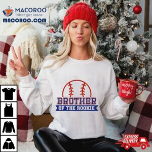 Brother Of Rookie St Birthday Baseball Theme Matching Party Tshirt