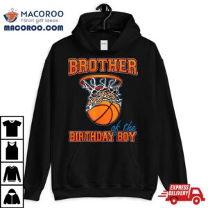 Brother Of The Birthday Boy Basketball Family Party Tshirt