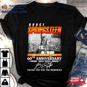 Bruce Springsteen World Tour Th Anniversary Thank You For The Memories Signature Tshirt