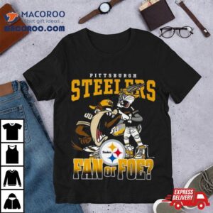 Bugs Bunny And Taz Pittsburgh Steelers Fan Or Foe Tshirt