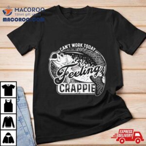 Can T Work Today Feeling Crappie Tshirt