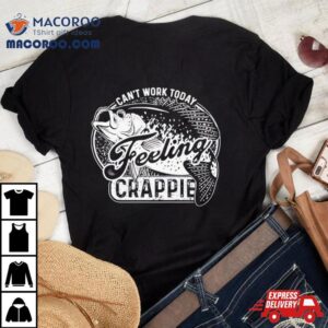 Can T Work Today Feeling Crappie Tshirt