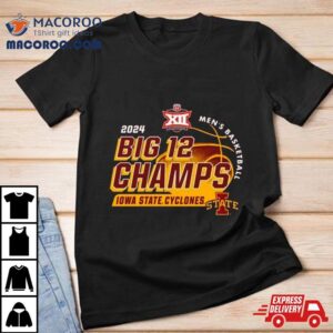 Cardinal Iowa State Cyclones Big Men S Basketball Conference Tournament Champions Locker Room Tshirt