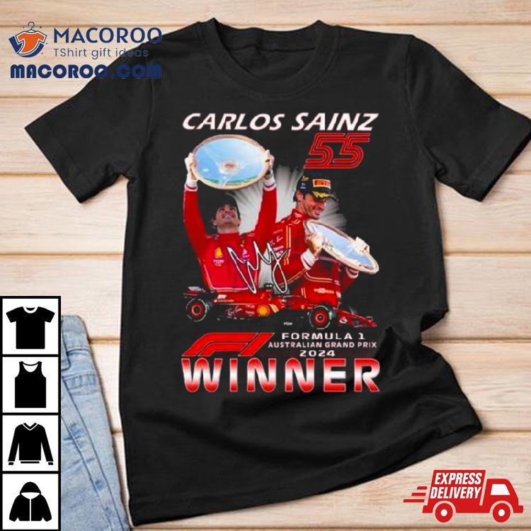 Carlos Sainz 55 Formula 1 Australian Grand Prix 2024 Winner Shirt Carlos Sainz 55 Formula 1 Australian Grand Prix 2024 Winner Shirt