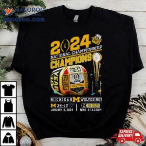 Championship Champions Michigan Wolverines Washington Go Blue Rings Tshirt