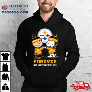 Charlie Brown Fist Bump Snoopy Pittsburgh Steelers Forever Not Just When We Win Tshirt