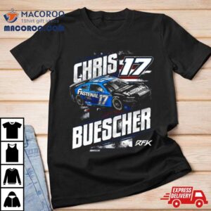 Chris Buescher Checkered Flag Sports Navy Fastenal Patriotic Tshirt