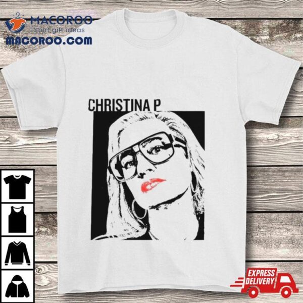 Christina P Tour Black And White Photo Shirt