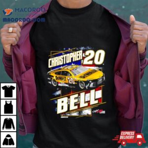 Christopher Bell Joe Gibbs Racing Team Collection Dewalt Patriotic Tshirt