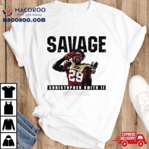 Christopher Smith Georgia Bulldogs Savage Tshirt