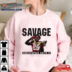 Christopher Smith Georgia Bulldogs Savage Tshirt