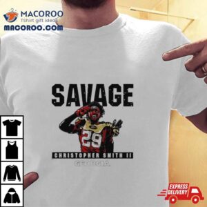 Christopher Smith Georgia Bulldogs Savage Tshirt