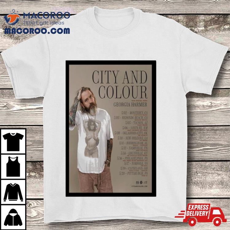 City And Colour & Georgia Harmer May 2024 Poster Shirt City And Colour & Georgia Harmer May 2024 Poster Shirt