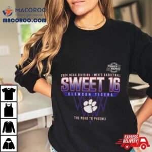 Clemson Tigers Ncaa Division I Men S Basketball Sweet The Road To Phoenix Tshirt