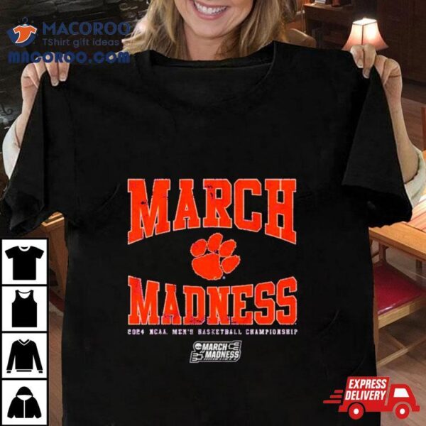 Clemson Tigers March Madness 2024 Ncaa Men’s Basketball Championship Shirt