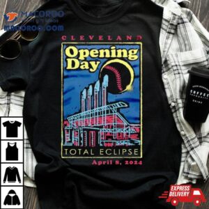 Cleveland Opening Day Total Eclipse April Tshirt