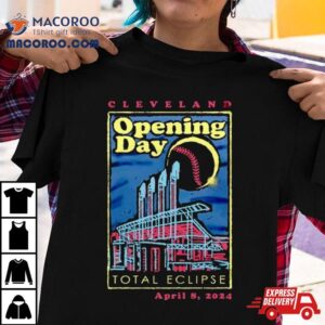 Cleveland Opening Day Total Eclipse April Tshirt