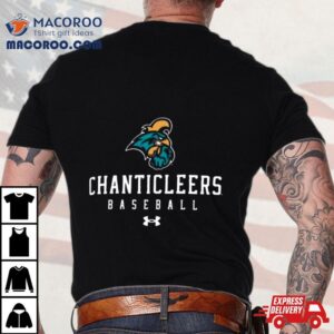 Coastal Carolina Chanticleers Black Baseball Tech Performance Tshirt