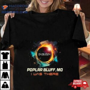 Colorful Total Solar Eclipse Poplar Bluff Missouri Tshirt