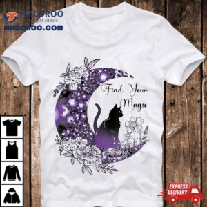 Comfort Colorful Graphic Mystical Celestial Black Cat Moon Shirt