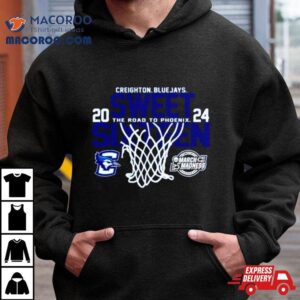 Creighton Bluejays Blue Sweet Sixteen The Road To Phoenix March Madness Tshirt