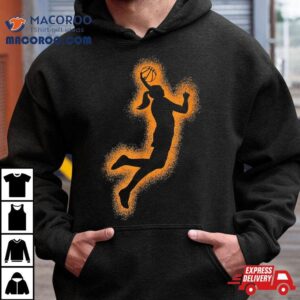 Cute Basketball Player Print Girls Shirt