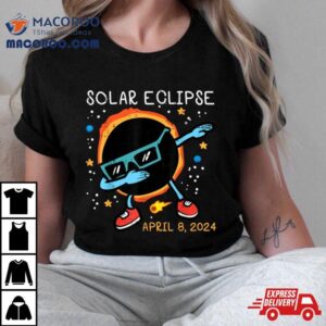 Dab Sun Solar Eclipse Totality April Men Boys Kids Tshirt
