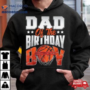 Dad Basketball Birthday Boy Family Baller B-day Party Shirt