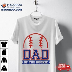 Dad Of Rookie 1st Birthday Baseball Theme Matching Party Shirt