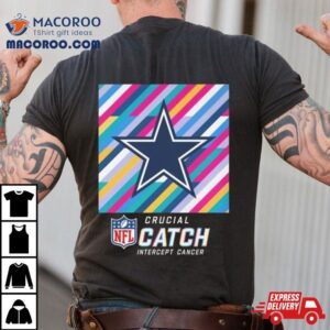 Dallas Cowboys Nfl Crucial Catch Intercept Cancer Tshirt