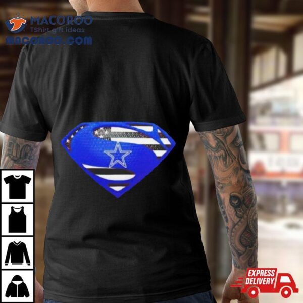 Dallas Cowboys Usa Flag Inside Superman Shirt