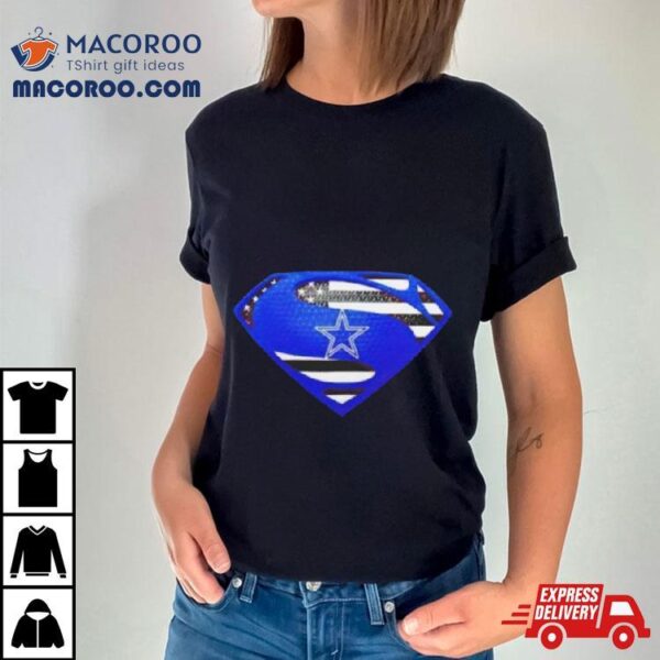 Dallas Cowboys Usa Flag Inside Superman Shirt