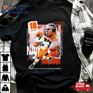 David Njoku 18 Running Back Football Player Shirt