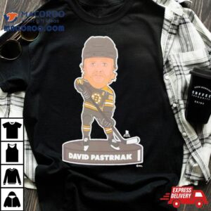 David Pastrnak Boston Bruins Player Bobblehead Tshirt