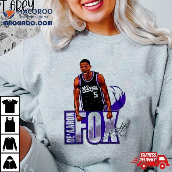 De’aaron Fox Sacramento Kings Player Signatures Shirt