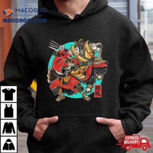 Deadpool And Wolverine Samurai Fighting Spirishirt