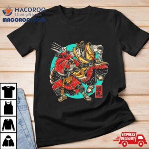 Deadpool And Wolverine Samurai Fighting Spirishirt