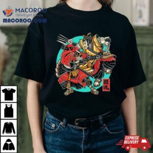 Deadpool And Wolverine Samurai Fighting Spiri Tshirt