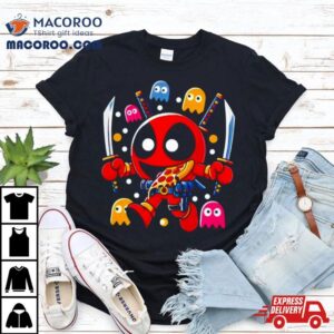 Deadpool In The Style Of Pac Man Mr Dp Tshirt