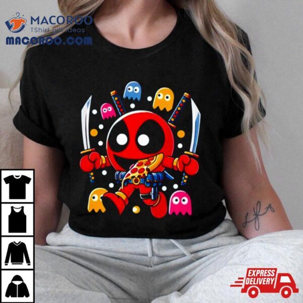 Deadpool In The Style Of Pac Man Mr. Dp Shirt