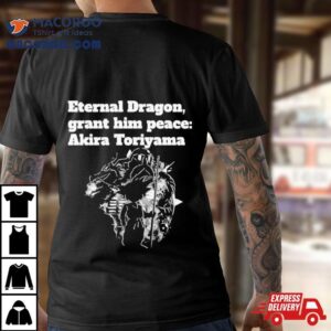 Dragon Ball Z Akira Toriyama Rip Eternal Dragon Grant Him Peace Tshirt