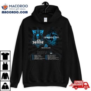 Drowning Pool And Saliva Snafu Le Tour Performance Schedule Tshirt