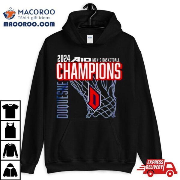 Duquesne Dukes 2024 A10 Men’s Basketball Champions Shirt