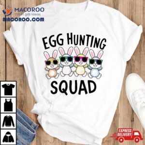 Egg Hunting Squad Crew Family Funny Happy Easter Bunny Kids Shirt