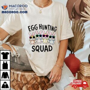 Egg Hunting Squad Crew Family Funny Happy Easter Bunny Kids Tshirt